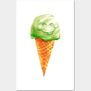 Happy ice cream Posters and Art